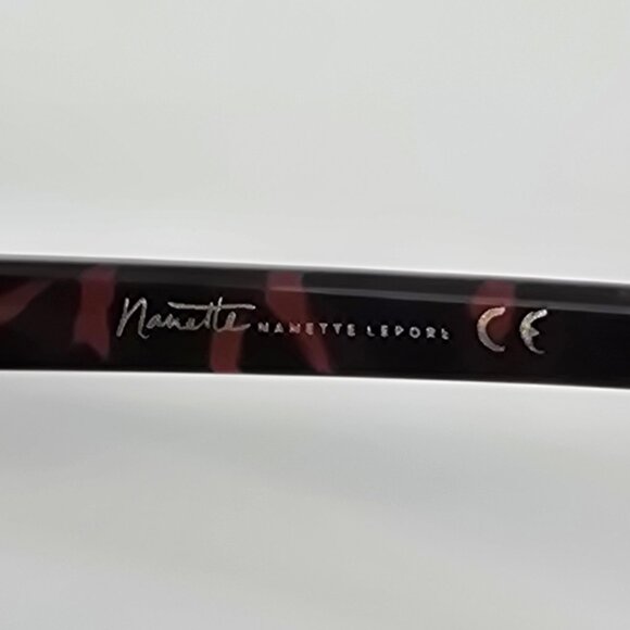 Nanette Lepore NN313 Dark Tortoise Frame Brown Gradient Lens Cat Eye Sunglasses - Picture 8 of 13